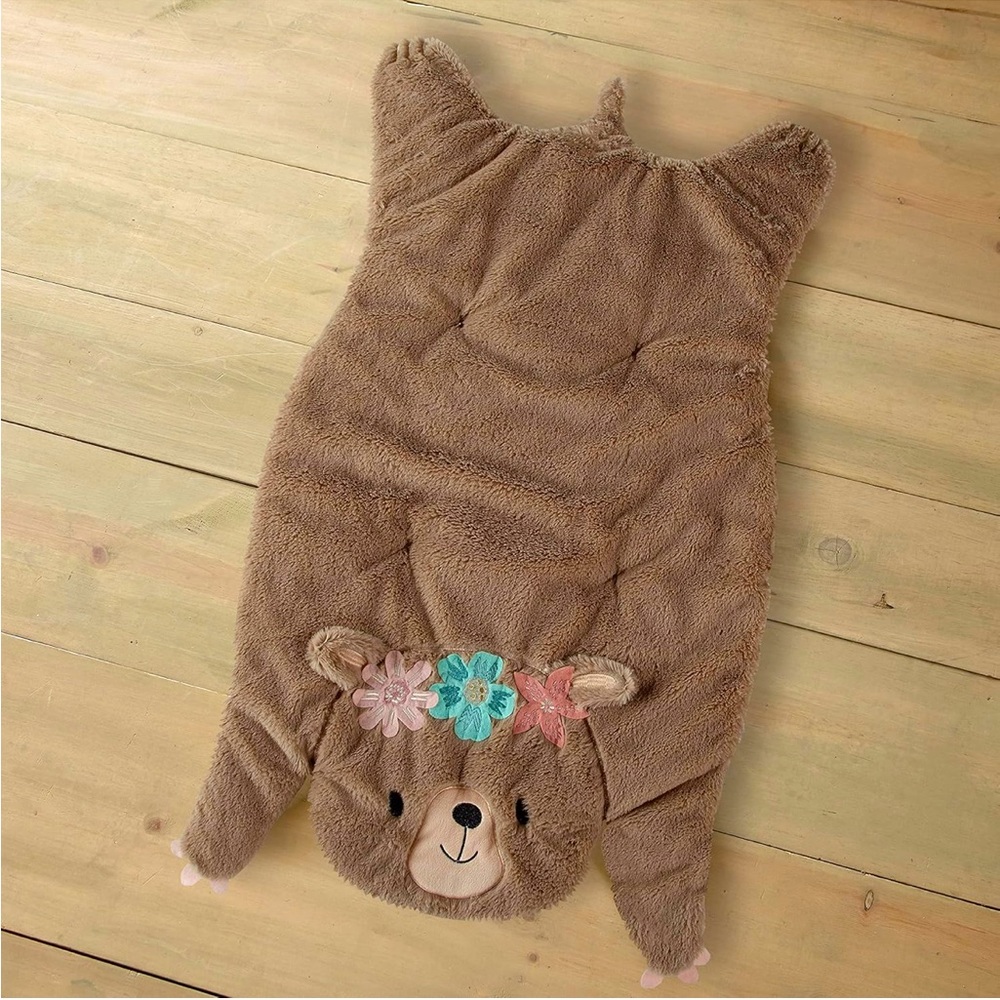 Levtex Baby Malia Bear Floral Playmat / Throw / Tummy Time Mat / Nursery Rug